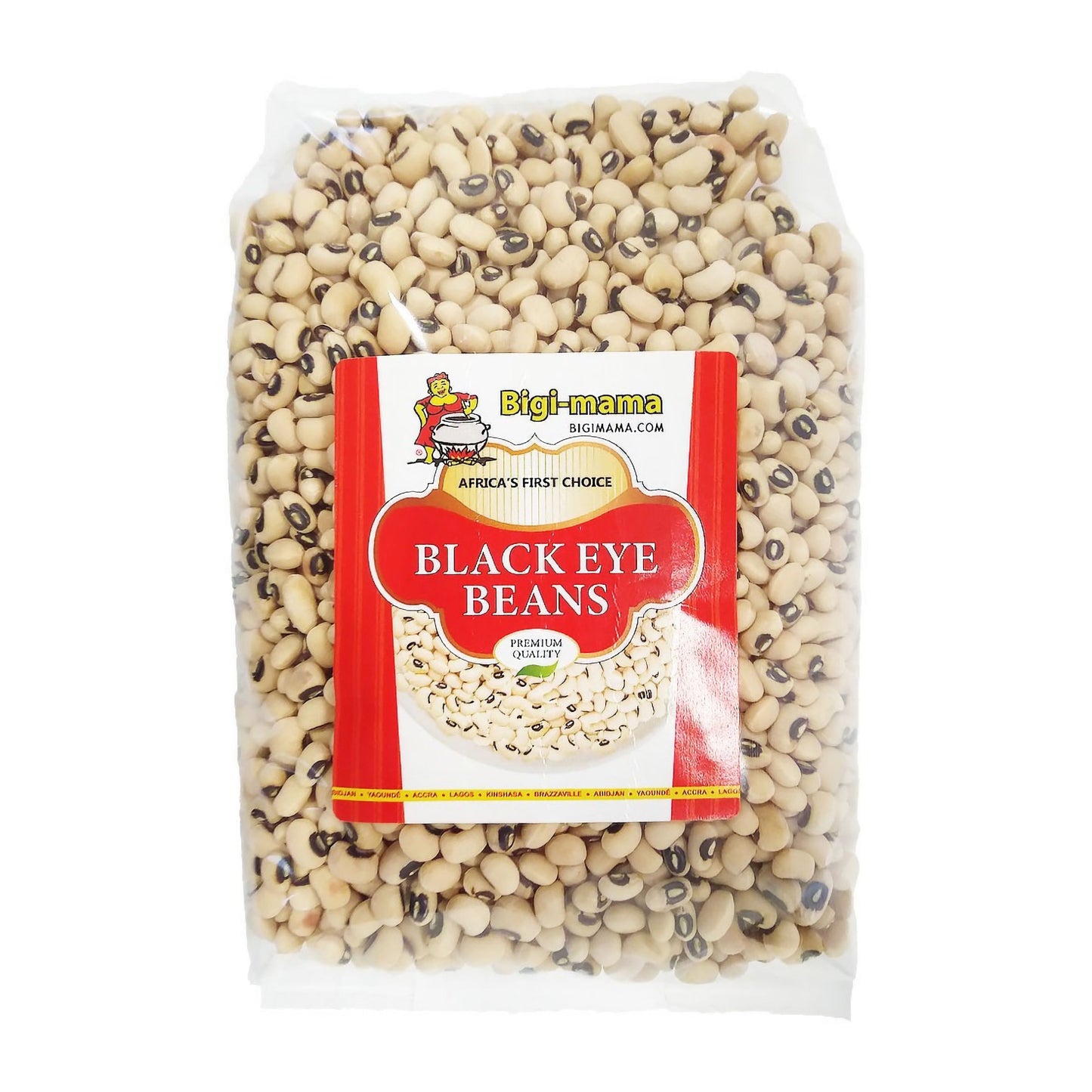 Bigi Mama Black Eye Beans – 900g – Dried Black Eye Beans