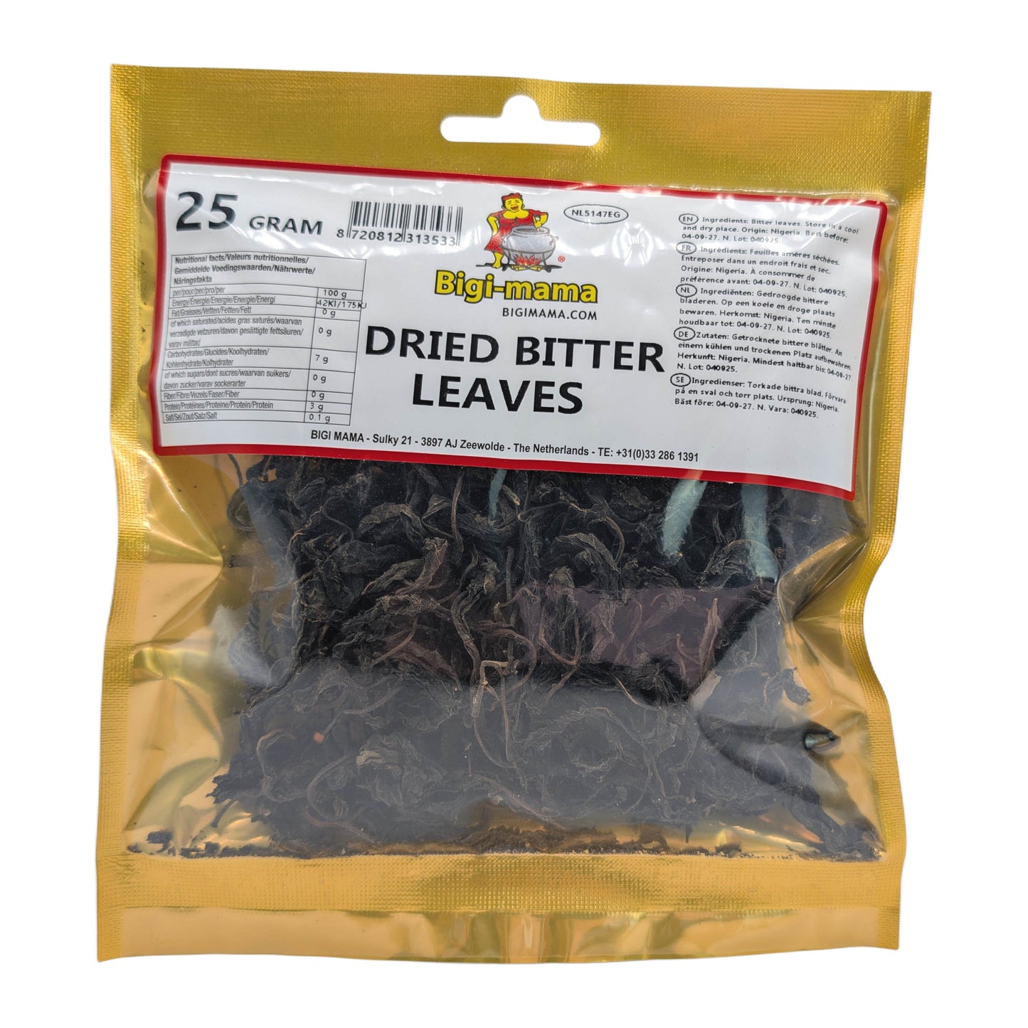 Dried Bitter Leaves (Onugbu / Ndolé) – 25g – von Bigi Mama