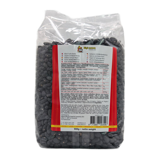 Black Turtle Beans (Schwarze Bohnen) – 900g von Big mama