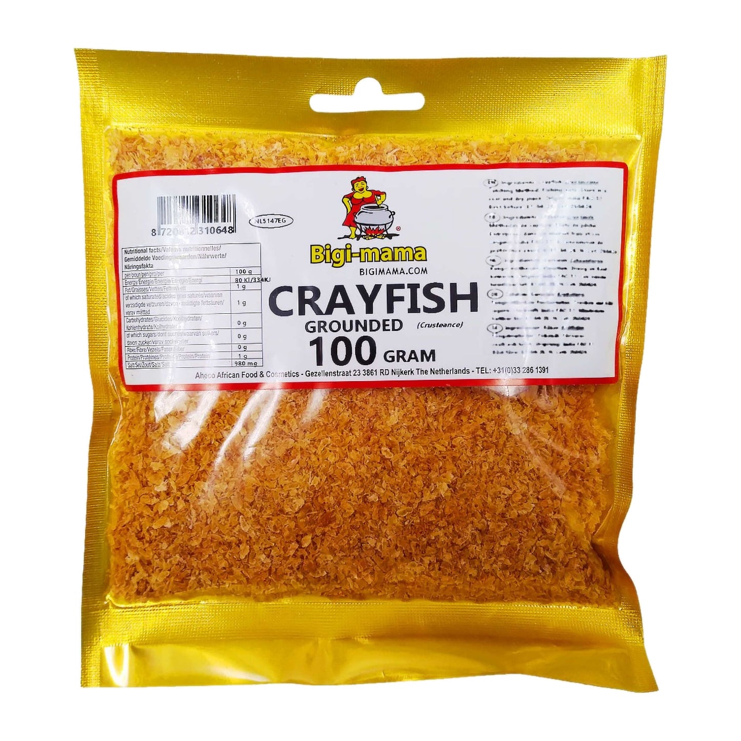Crayfish (Grounded) – 100g – Gemahlene Krebse African Style von Bigi Mama