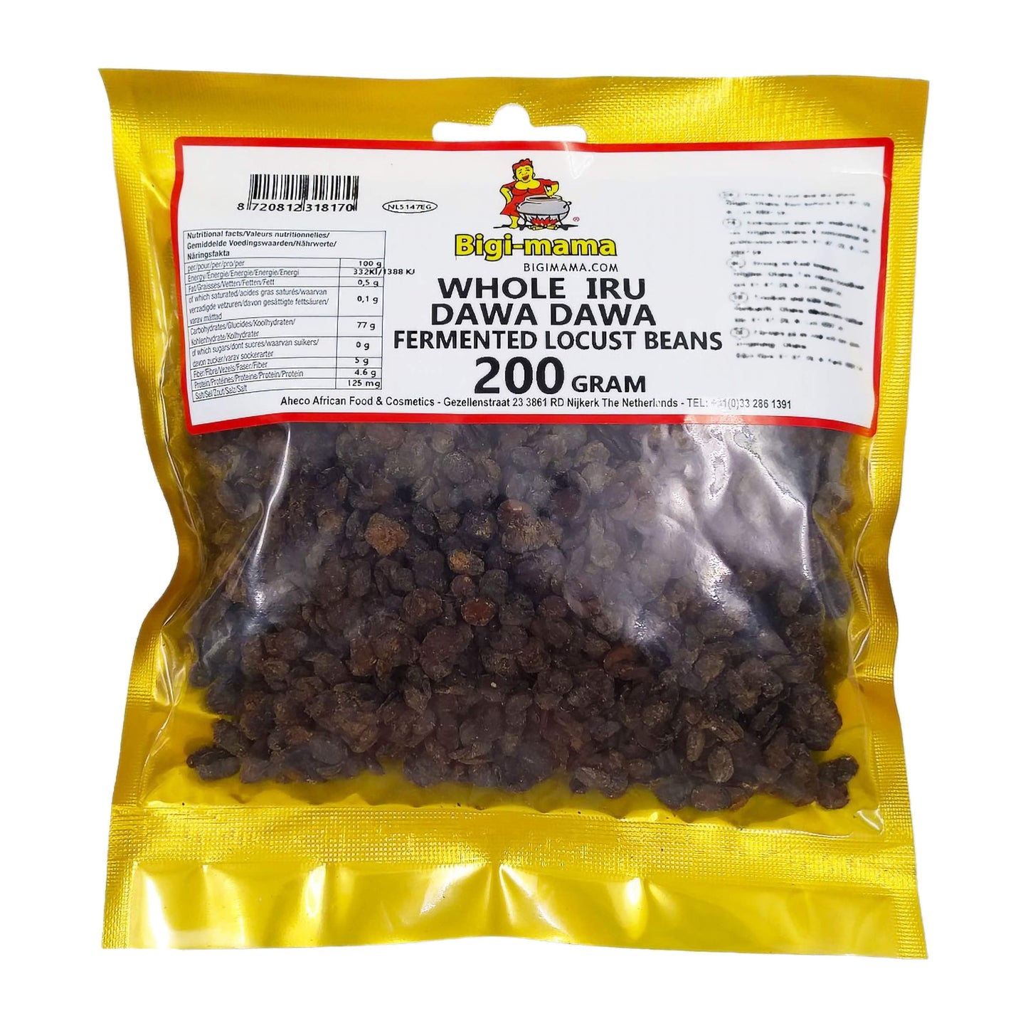Whole Iru / Dawadawa / Sumbala / Ugba – 200g – Fermented Locust Beans from Bigi Mama