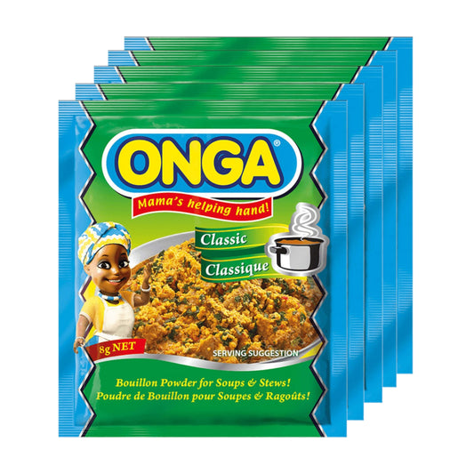 5 x 8g Onga Seasoning Classic – All-purpose seasoning mix for soups & stews