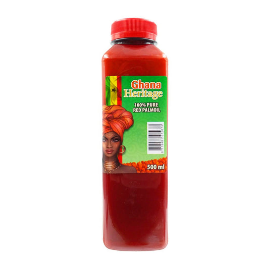 Red Palm Oil – 500 ml – Unrefined by Pure Ghana Heritage