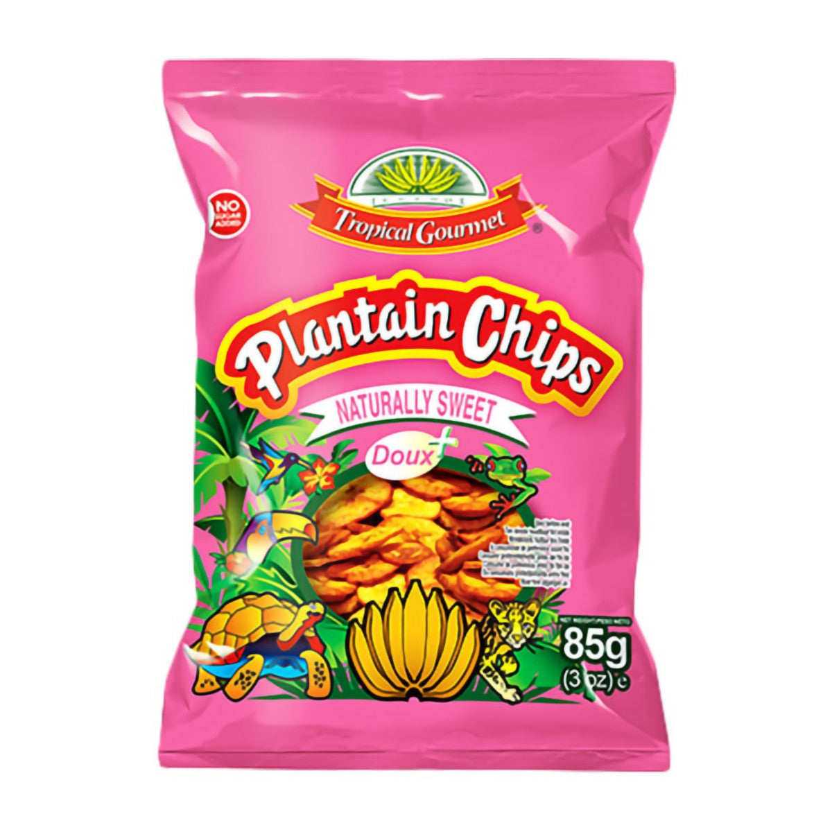 Plantain Chips (Naturally Sweet) – 85g – Süße Kochbananenchips von Tropical Gourmet