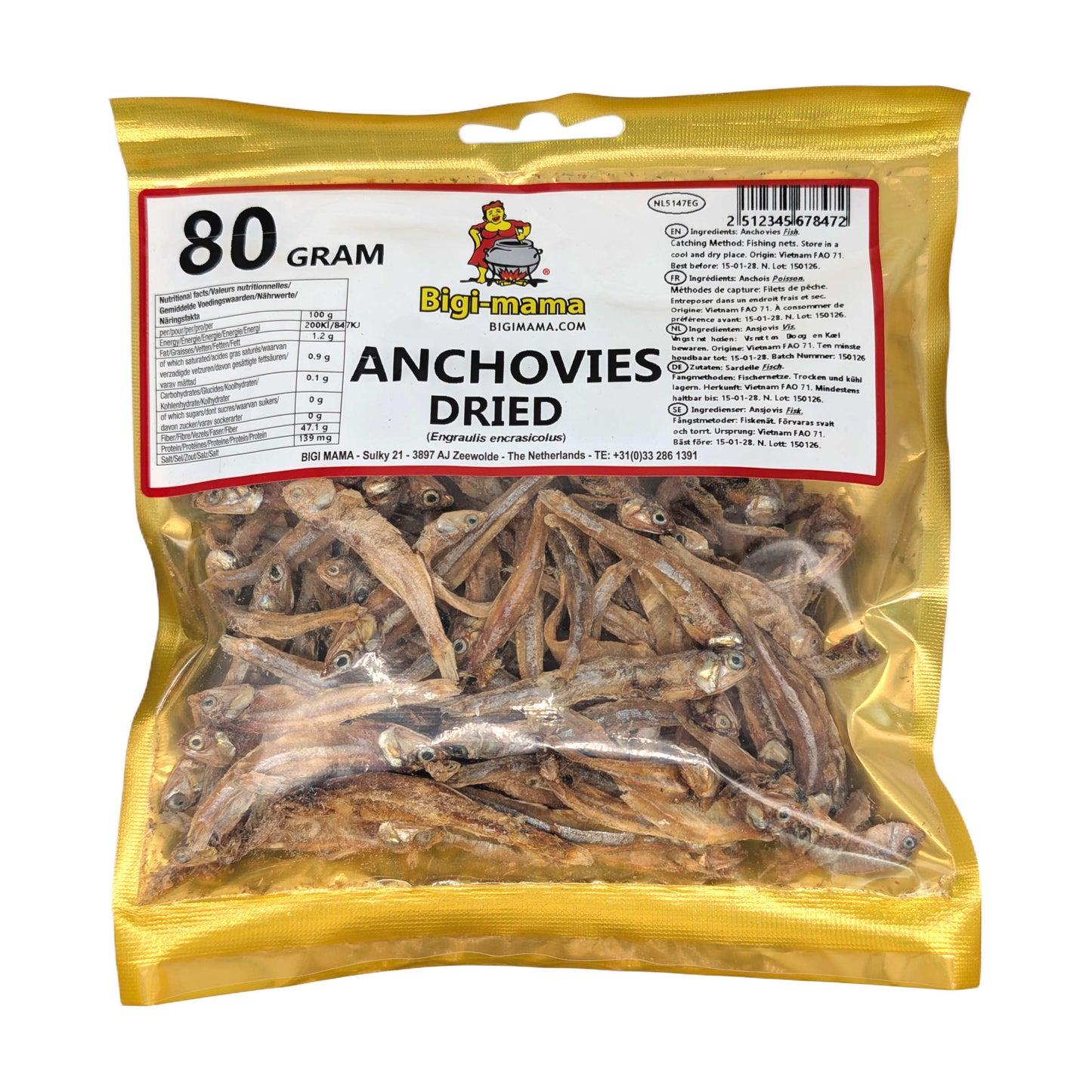 Dried Anchovies (Getrocknete Sardellen) – Unverzichtbares Aroma für authentische Gerichte von Big mama