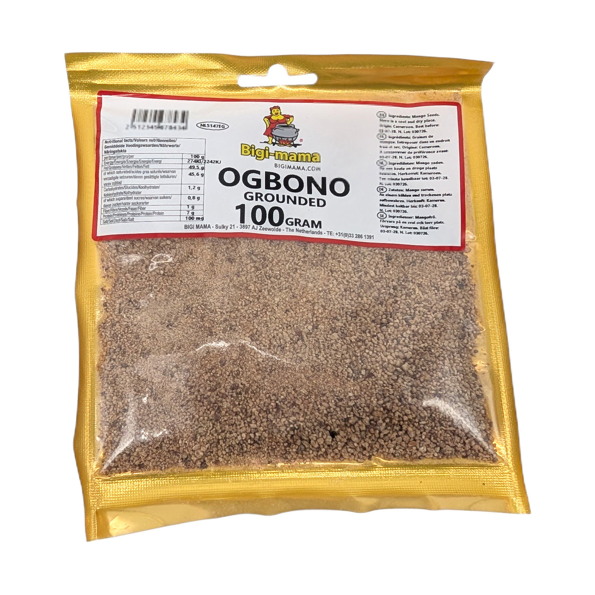 Grounded Ogbono (Gemahlene wilde Mangosamen) – 100g von Bigi-mama