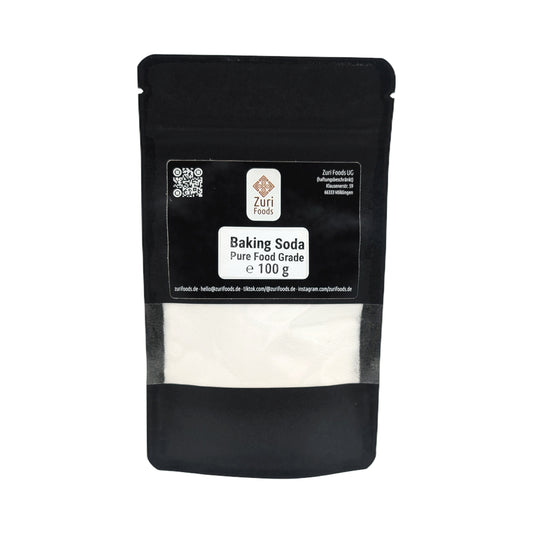 Backsoda in Lebensmittelqualität – 100g – Reines Natron (Natriumhydrogencarbonat)