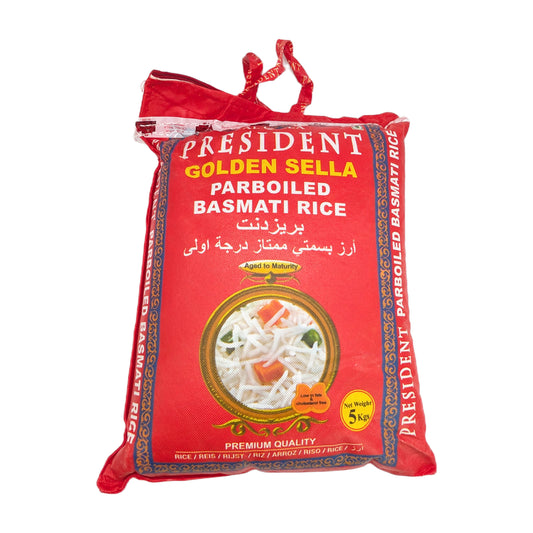 President Golden Sella Parboiled Basmati Reis – Die Premium-Wahl für perfektes Jollof