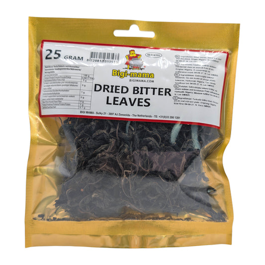 Dried Bitter Leaves (Onugbu / Ndolé) – 25g – von Bigi Mama