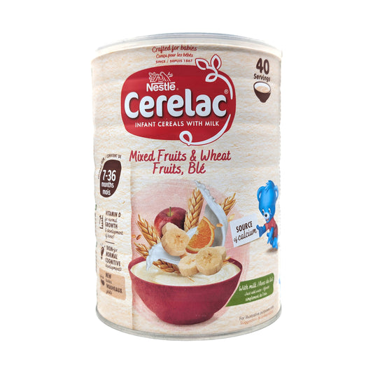 Nestlé Cerelac Weizen & Gemischte Früchte – 1kg – Nahrhafter Brei von 7.-36. Monat