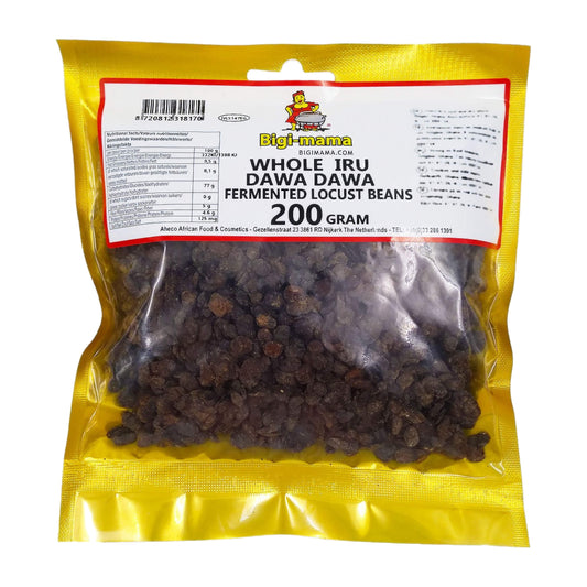 Whole Iru / Dawadawa / Sumbala / Ugba – 200g – Fermented Locust Beans from Bigi Mama