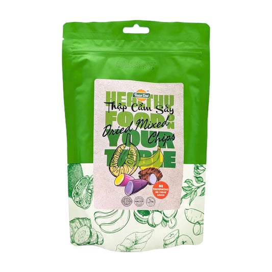 Dried Mixed Chips (Knusprige Gemüse- & Fruchtchips-Mischung) – 100g von Tuan Dat
