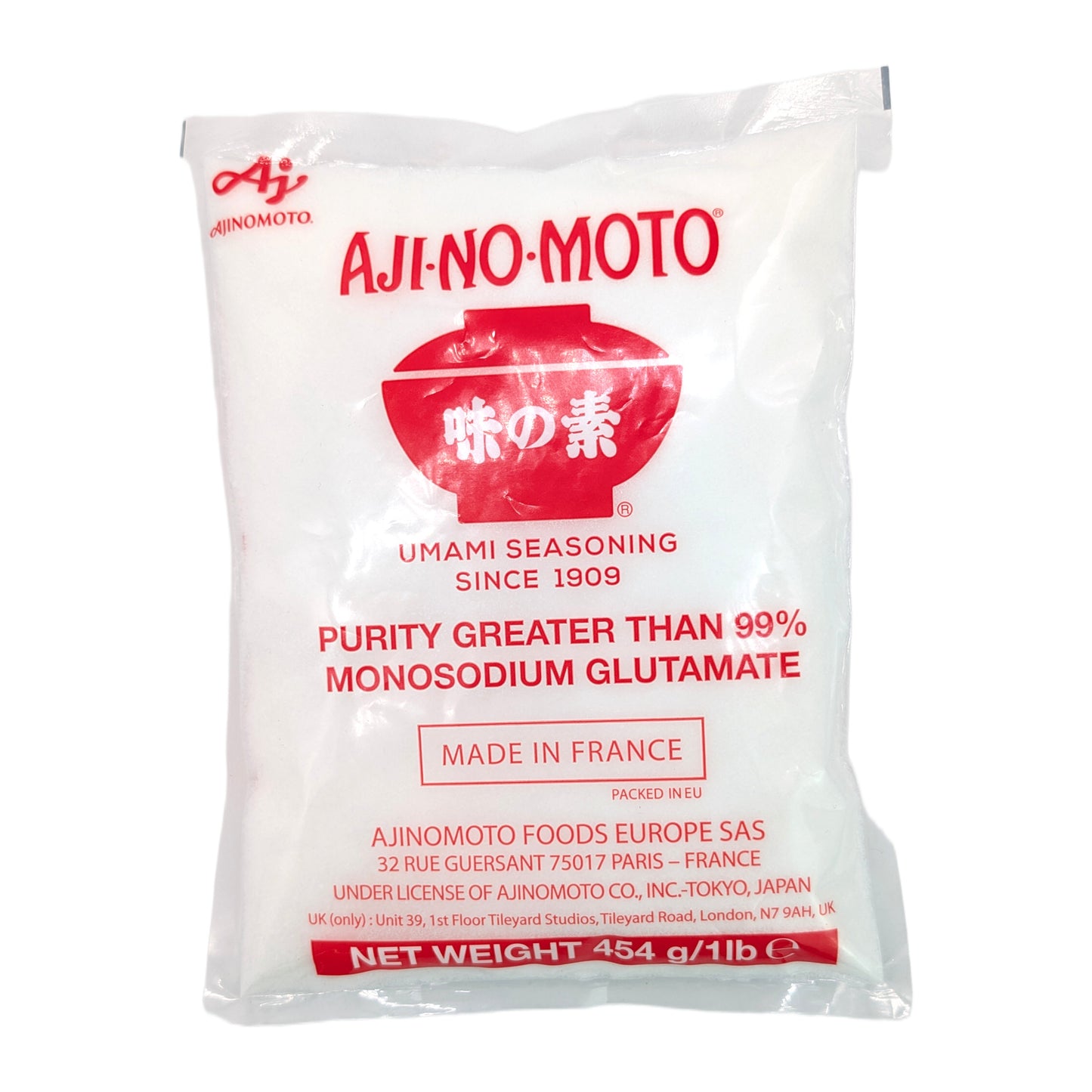 AJI-NO-MOTO Monosodium Glutamate (454 g) – Das Geheimnis für puren Umami-Geschmack