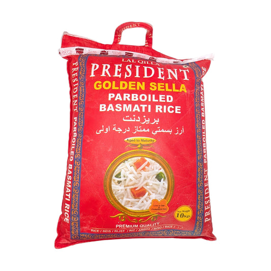 President Golden Sella Parboiled Basmati Rice – 10 kg