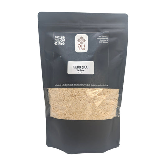Ijebu Gari Yellow 1 kg – traditioneller Maniokgrieß aus Nigeria - Garri