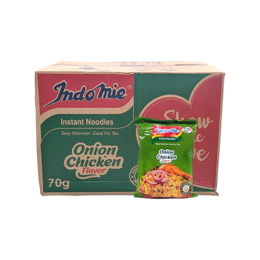 Indomie Onion Chicken (Nigeria Version) Instant Nudeln – 1 x 70g – Würziger Zwiebel-Hähnchen Geschmack