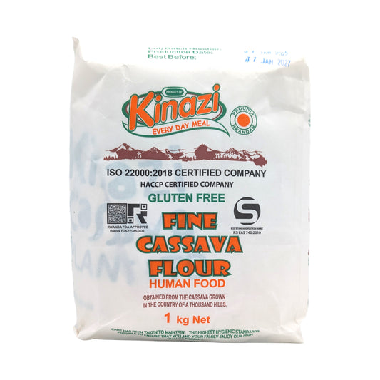 Kinazi Cassava Flour – 1kg – Feines Maniokmehl aus Ruanda (Glutenfrei)