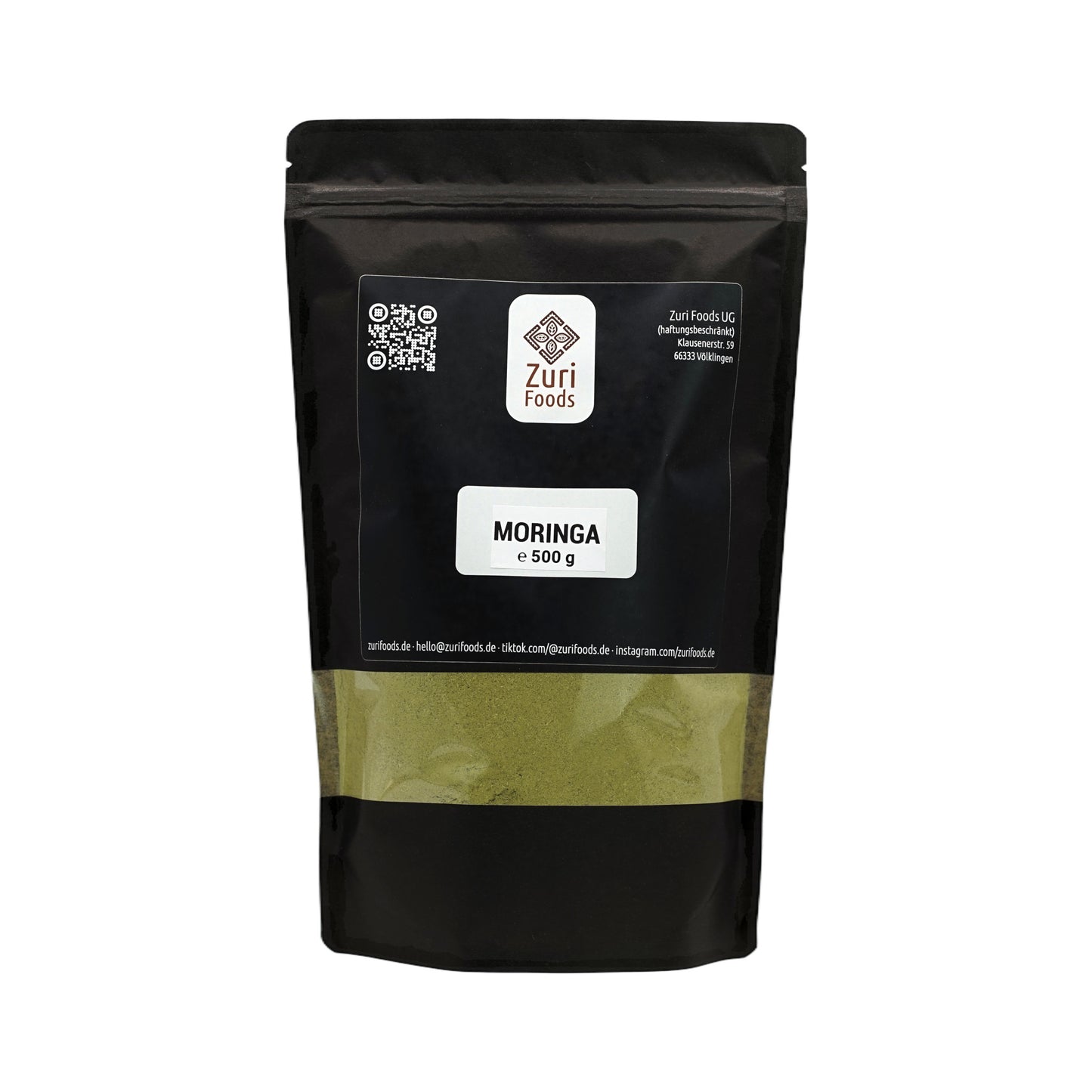 Moringapulver – 500g – 100% Reines Blattpulver in Rohkostqualität