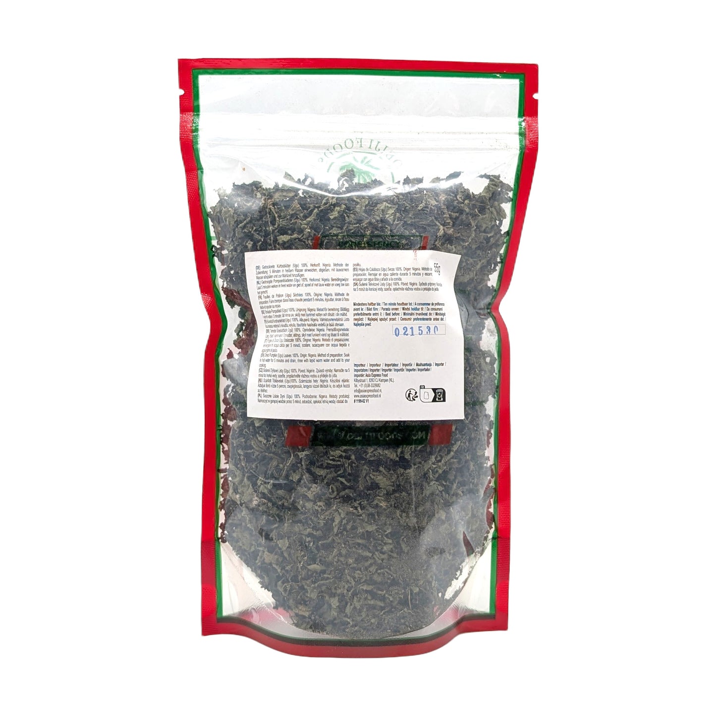 Getrocknete Ugu / Kürbis-Blätter (Dried Ugu / Pumpkin Leaves) – 55g