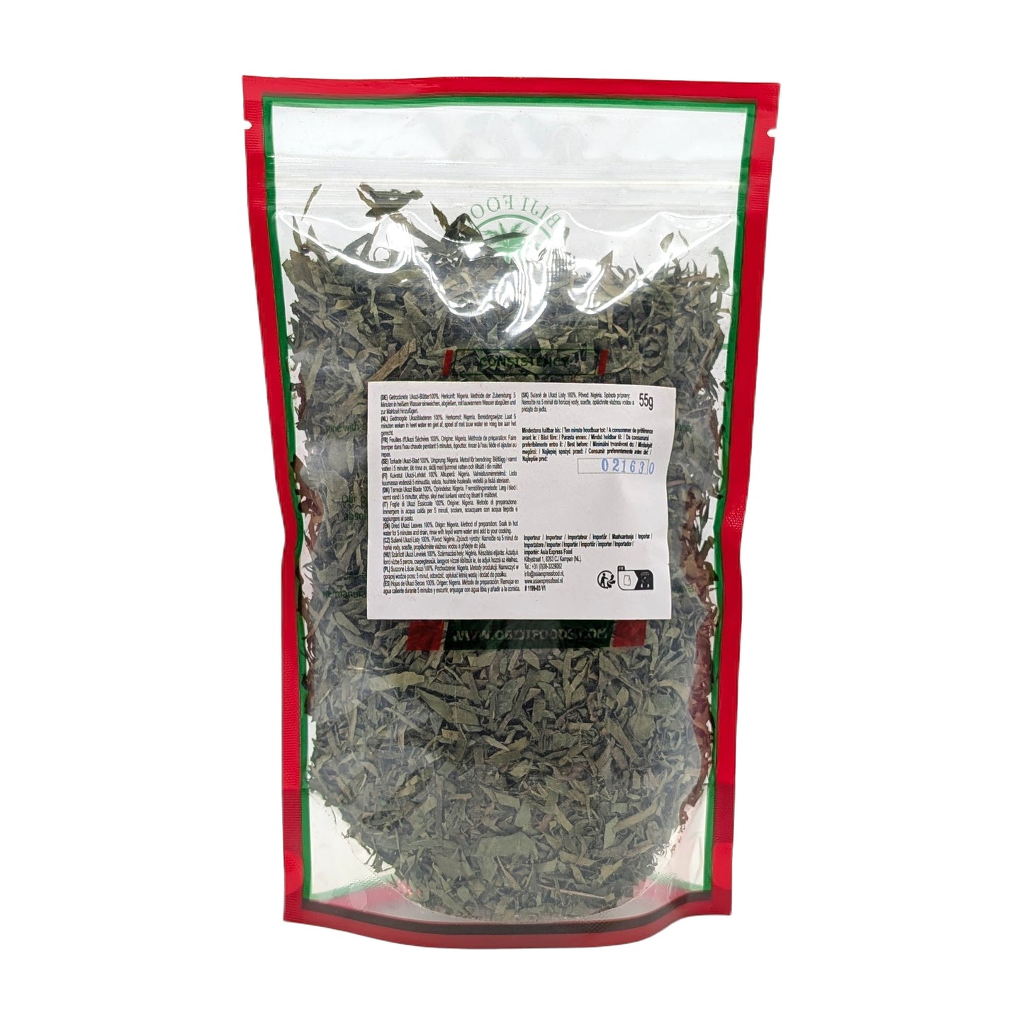 Getrocknete Ukazi-Blätter (Dried Ukazi / Afang Leaves) – 55g