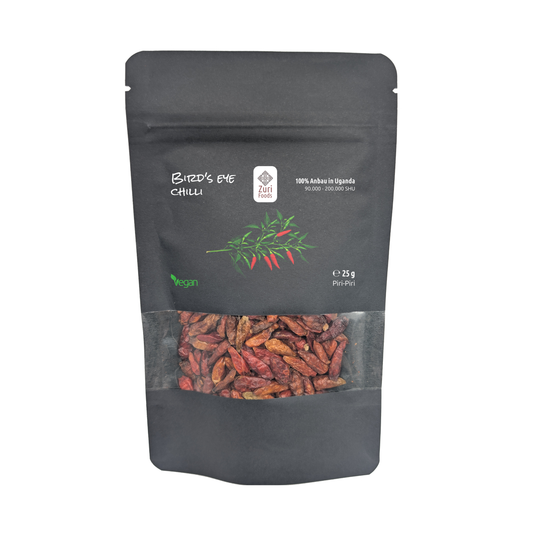 Piri Piri from Uganda - 25 g chilies - Whole dried pods from Zuri Foods