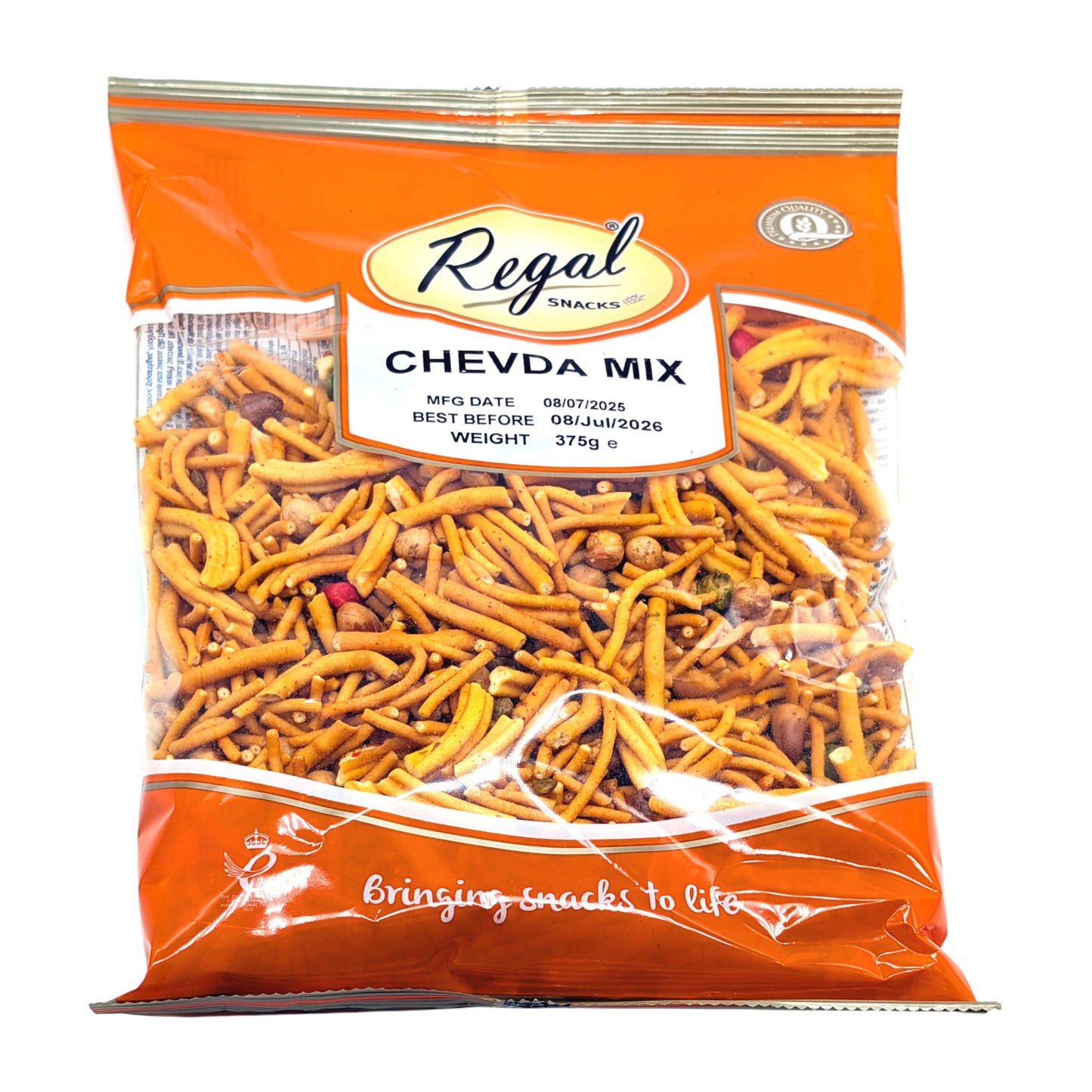 Regal Chevda Mix - 375 g - Würziger indischer Snack-Mix