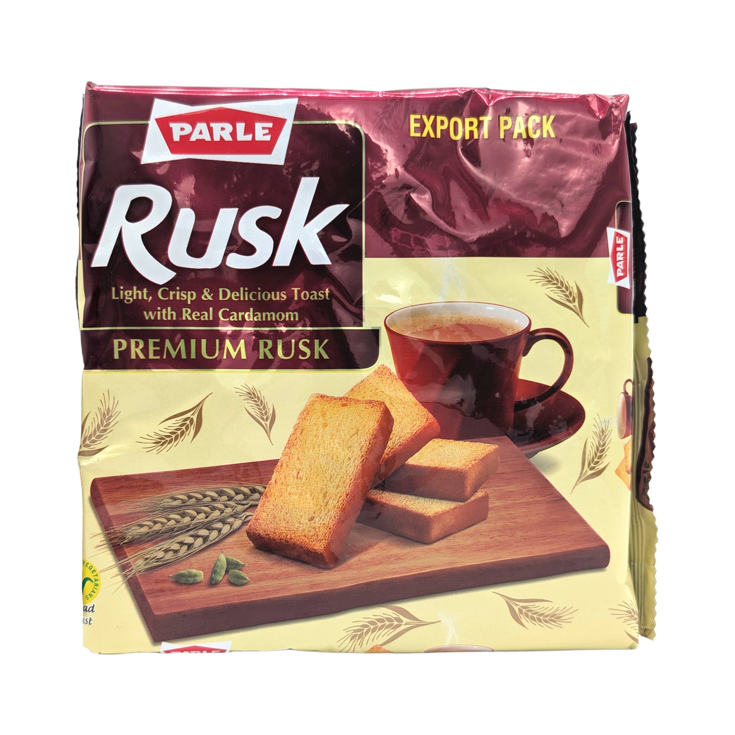 Parle Premium Rusk - 200g - Knuspriger Zwieback mit echtem Kardamom