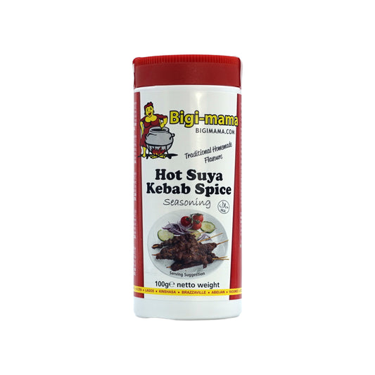 Hot Suya Kebab Spice – 100g – Hot Yaji barbecue spice from Bigi Mama