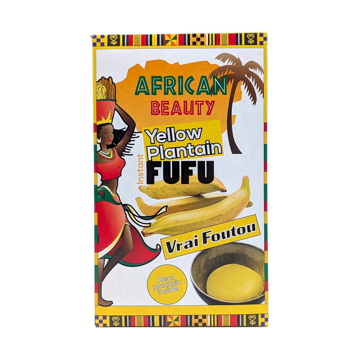 African Beauty Yellow Plantain Fufu (Kochbananenmehl) – 681 g