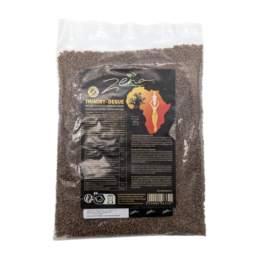 Zena Thiacry-Degue (Vorgedämpfter Hirse-Couscous) aus Senegal– 400 g