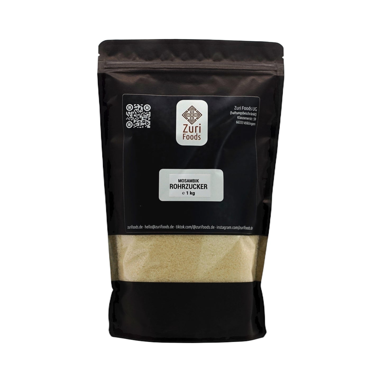 100% Natur-Rohrzucker aus Mosambik – 1kg – Unraffiniert & Hellgold